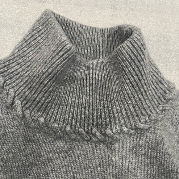 [S]Theory Heather Gray Cowl Neck Cashmere Sweater EUC - Picture 5 of 10